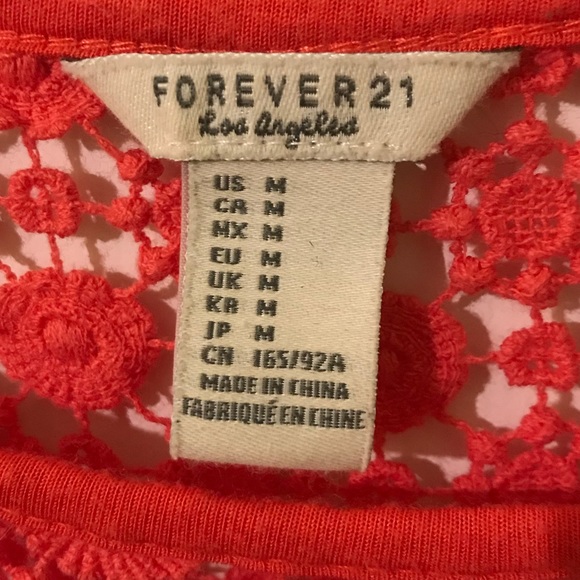 Coral shirt with embroidered top - Picture 4 of 4